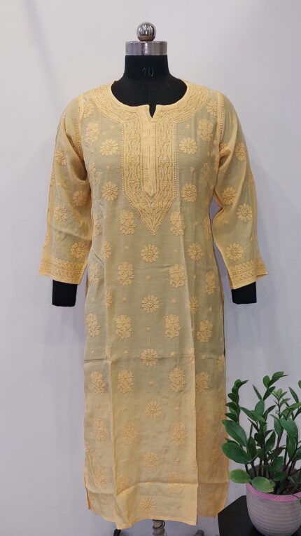 PREMIUM MUSLIN SILK LONG KURTA