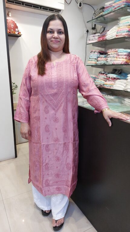 PREMIUM MUSLIN SILK LONG KURTA